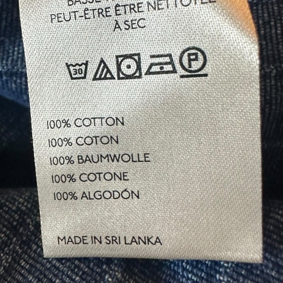 Free People Madison City Pinstripe Denim Jacket Indigo City Stripe Large NWT - Picture 12 of 13